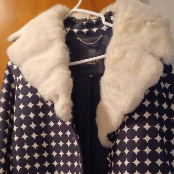Talbot Polka Dot Coat. Size 8  Black and White Polka Dot - Picture 3 of 3